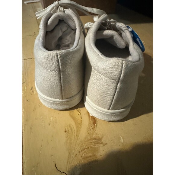 Easy Spirit Level 1 beige Shimmer Walking Running Tennis Shoe Sneaker Sz 8 - Picture 3 of 5